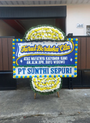 Papan Bunga Duka di Lubuk Barumun