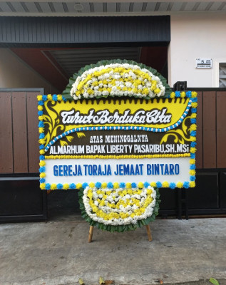 Papan Bunga Duka di Lubuk Barumun