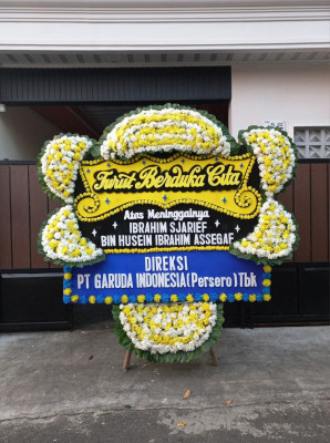 Papan Bunga Duka di Lubuk Barumun