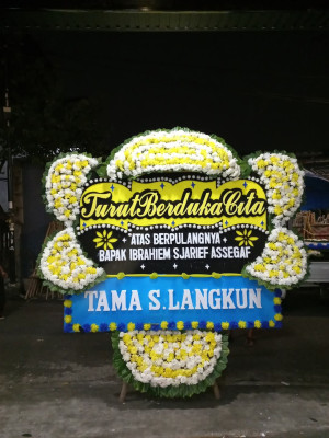 Papan Bunga Duka di Lubuk Barumun